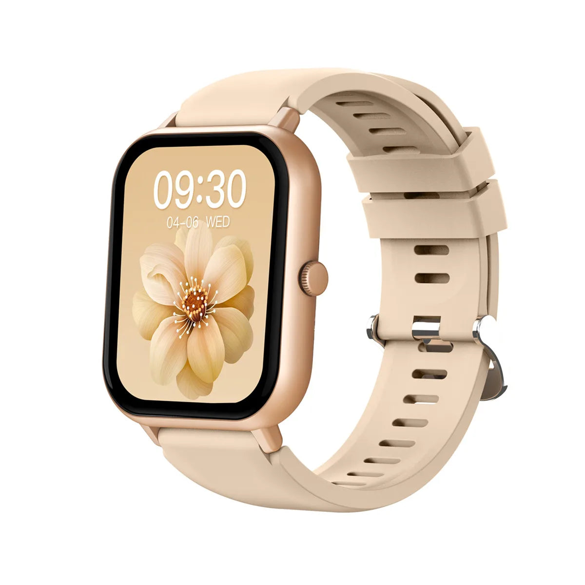 Smart Watch Gold Support Receive Dial Call Voice Assistant 1.83Inch TFT Screen Fitness Tracker Game Smartwatch for Android IOS