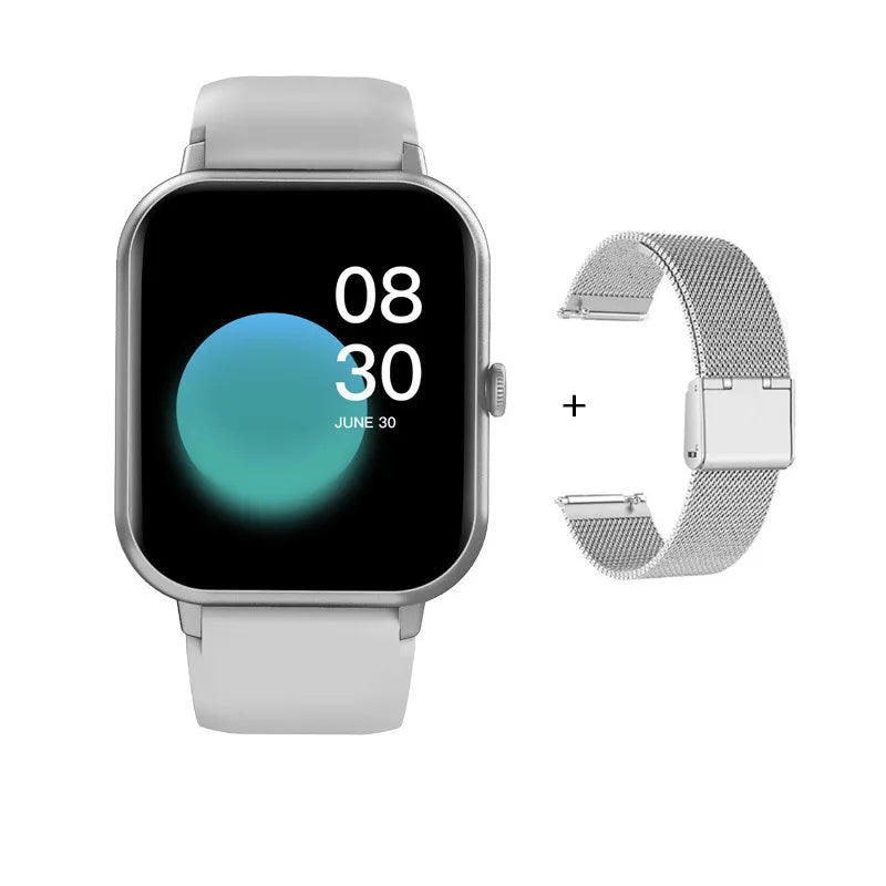 Smart Watch Gold Support Receive Dial Call Voice Assistant 1.83Inch TFT Screen Fitness Tracker Game Smartwatch for Android IOS