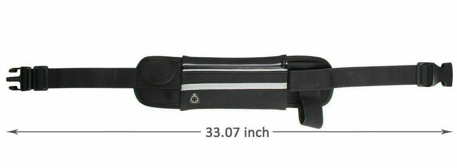 Zipped Sports Running Jogging Waist Travel Bum Bag Phone Keys Mobile Money Belt