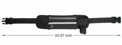 Zipped Sports Running Jogging Waist Travel Bum Bag Phone Keys Mobile Money Belt