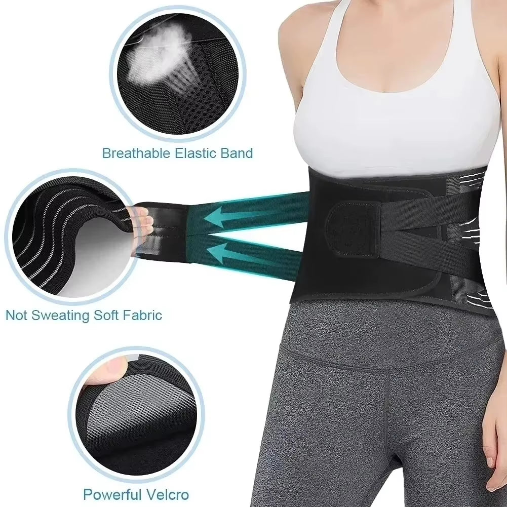 Lumbar Back Belt Waist Support Lumbar Pad Back Orthopedic Corset for Men Women Waist Protector Belt Waist Trainer Spine Support