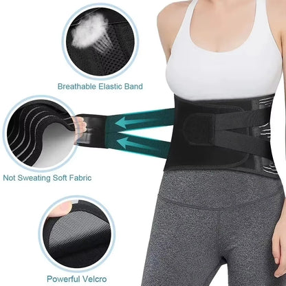 Lumbar Back Belt Waist Support Lumbar Pad Back Orthopedic Corset for Men Women Waist Protector Belt Waist Trainer Spine Support